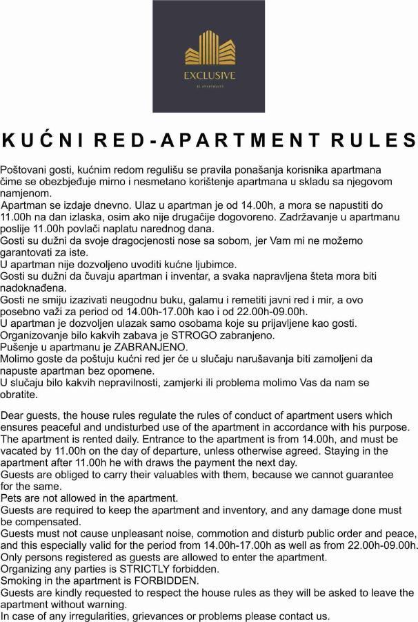 Exclusive Bl Apartments Banja Luka Bagian luar foto